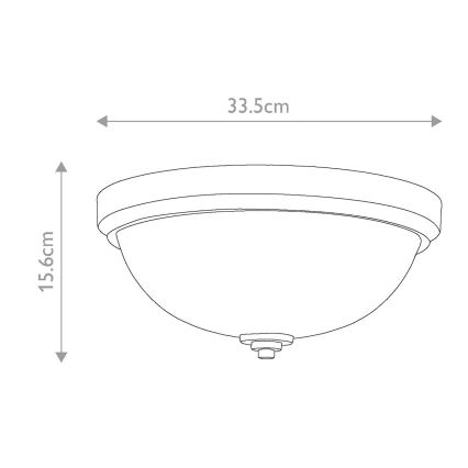 Elstead FE-MALIBU-F-BATH -Iluminação de teto de casa de banho MALIBU 1xE27/60W/230V IP44