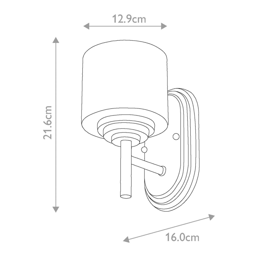 Elstead FE-MALIBU1-BATH - Iluminação de parede de casa de banho LED MALIBU 1xG9/3W/230V IP44