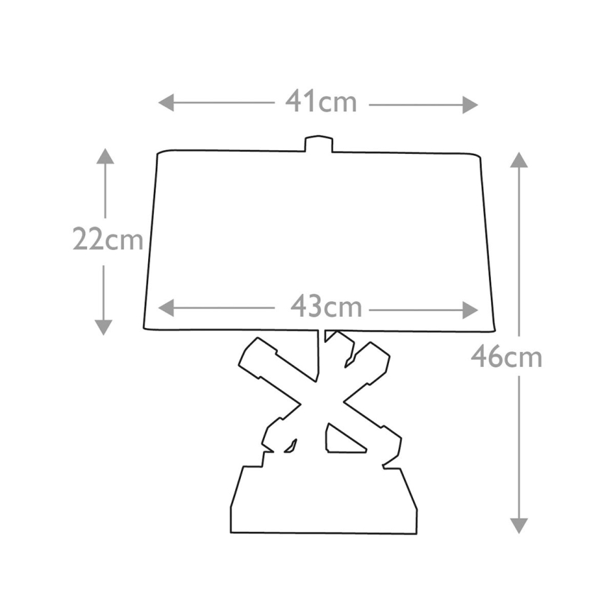 Elstead - Candeeiro de mesa JACKSON SQUARE 1xE27/60W/230V