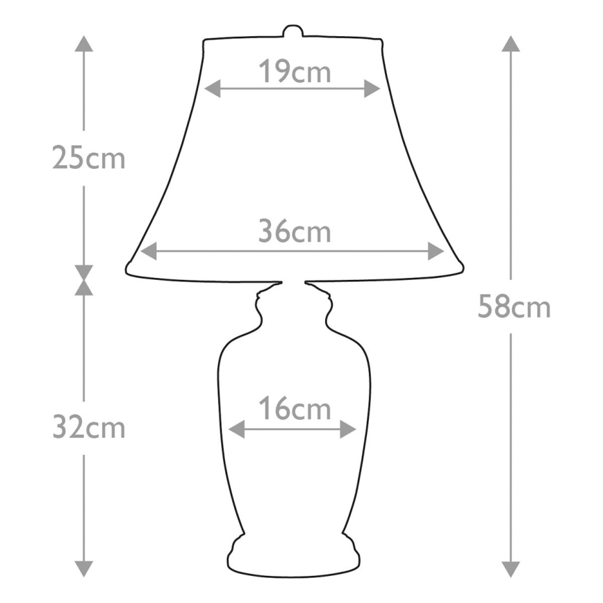 Elstead - Candeeiro de mesa GOLDTHISTLE 1xE27/60W/230V