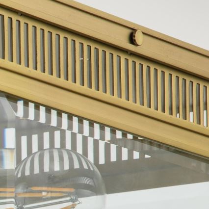 Elstead - Candeeiro de tecto exterior HOLBORN 2xE27/60W/230V IP44 dourado