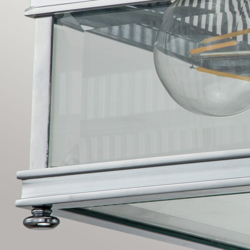 Elstead - Candeeiro de tecto para exterior HOLBORN 2xE27/60W/230V IP44 cromado brilhante