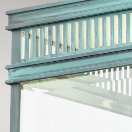 Elstead - Candeeiro de tecto para exterior HOLBORN 2xE27/60W/230V IP44 turquesa