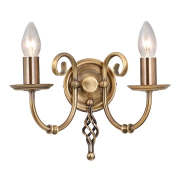 Elstead - Iluminação de parede ARTISAN 2xE14/60W/230V dourado