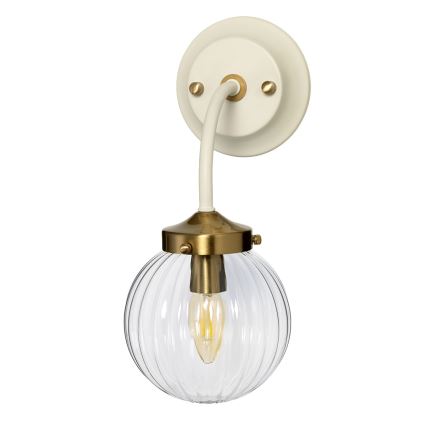 Elstead - Iluminação de parede COSMOS 1xE14/60W/230V branco/latão