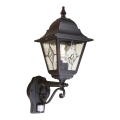 Elstead - Iluminação de parede exterior com sensor NORFOLK 1xE27/100W/230V IP43