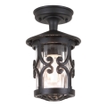 Elstead - Iluminação de teto exterior HEREFORD 1xE27/100W/230V IP23 preto
