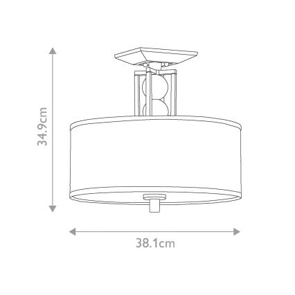 Elstead KL-CELESTIAL-SF - Candelabro montado à superfície CELESTIAL 3xE27/100W/230V