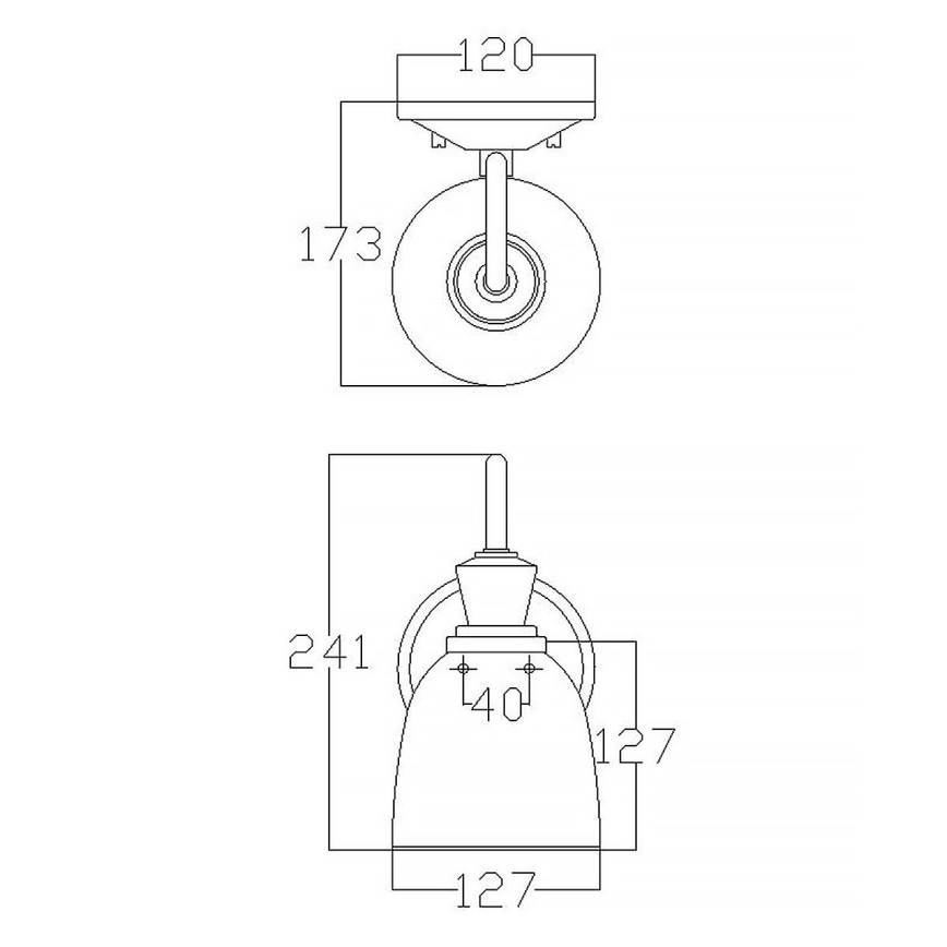 Elstead KL-CORA1-BATH - Iluminação de parede de casa de banho LED CORA 1xG9/3W/230V IP44