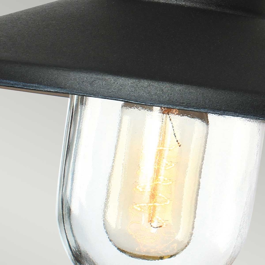 Elstead - Luminária exterior KLAMPENBORG 1xE27/60W/230V IP44 preta