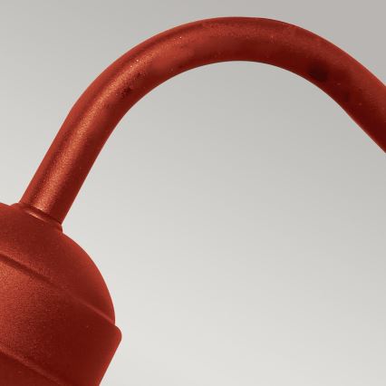 Elstead - Aplique de parede exterior KLAMPENBORG 1xE27/60W/230V IP44 vermelho