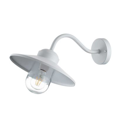 Elstead - Aplique de parede exterior KLAMPENBORG 1xE27/60W/230V IP44 branco