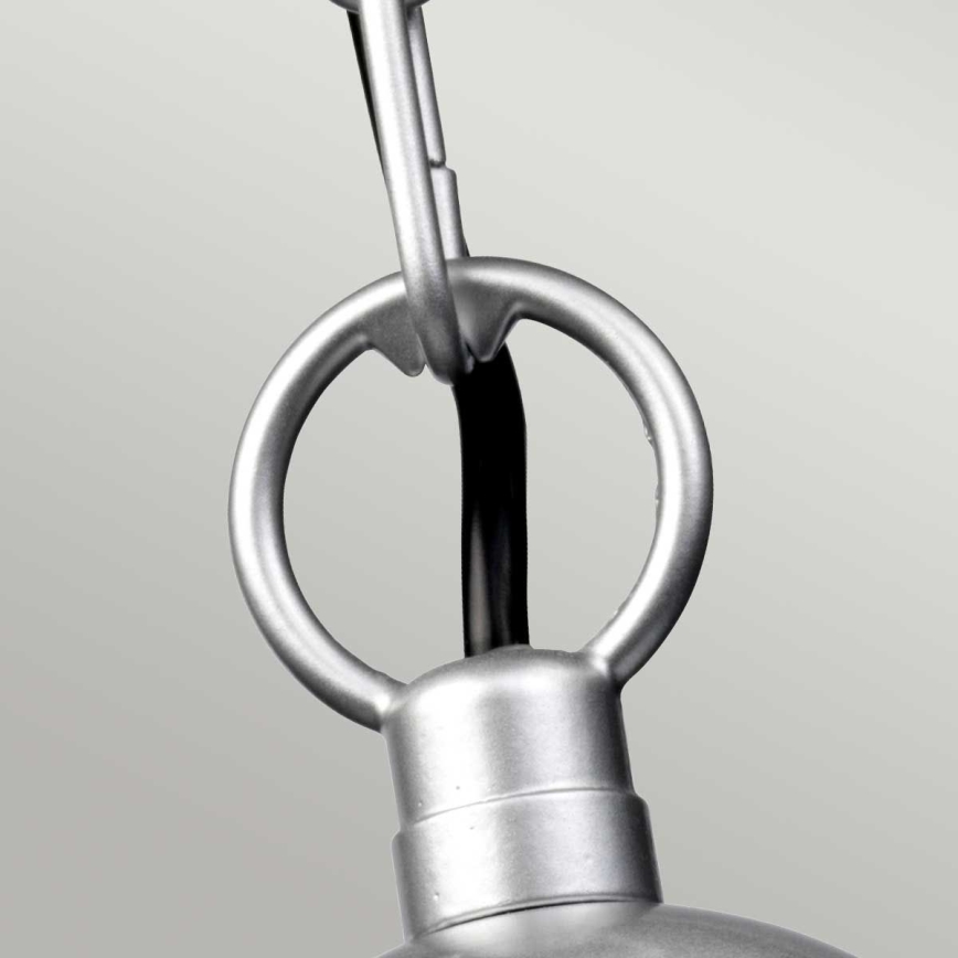 Elstead - Lustre exterior suspenso por corrente KLAMPENBORG 1xE27/60W/230V IP44 cromado mate