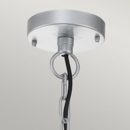 Elstead - Lustre exterior suspenso por corrente KLAMPENBORG 1xE27/60W/230V IP44 cromado mate