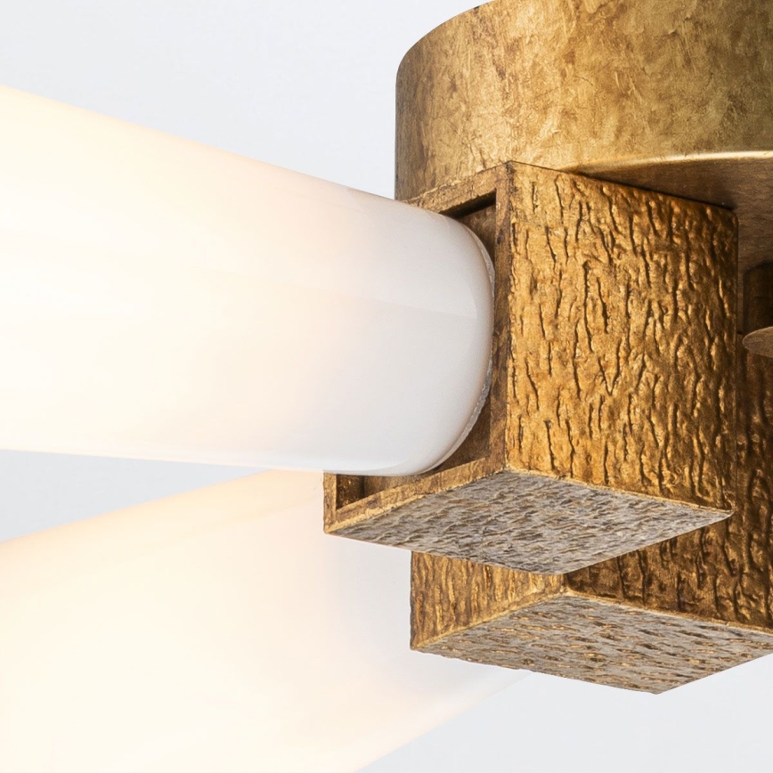 Elstead - Lustre com haste KRISTY 4xE27/40W/230V com acabamento em cobre