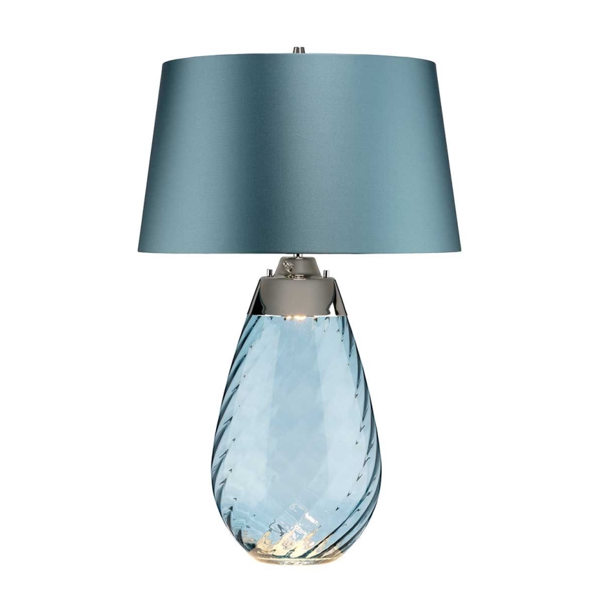 Elstead - Lâmpada de Mesa LED LENA 1xE27/40W/230V + 1xGU10/7W 74 cm azul