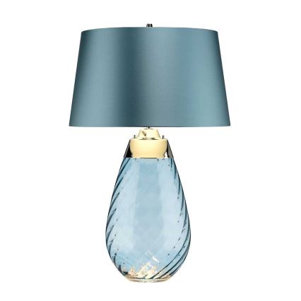 Elstead - Lâmpada de Mesa LED LENA 1xE27/40W/230V + 1xGU10/7W 74 cm azul