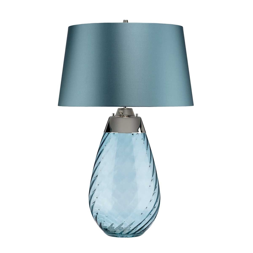 Elstead - Lâmpada de Mesa LED LENA 1xE27/40W/230V + 1xGU10/7W 74 cm azul