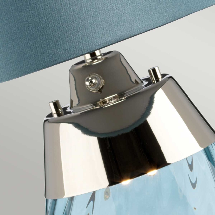 Elstead - Candeeiro de mesa LED LENA 1xE27/60W/230V + 1xGU10/7W 60,5 cm azul