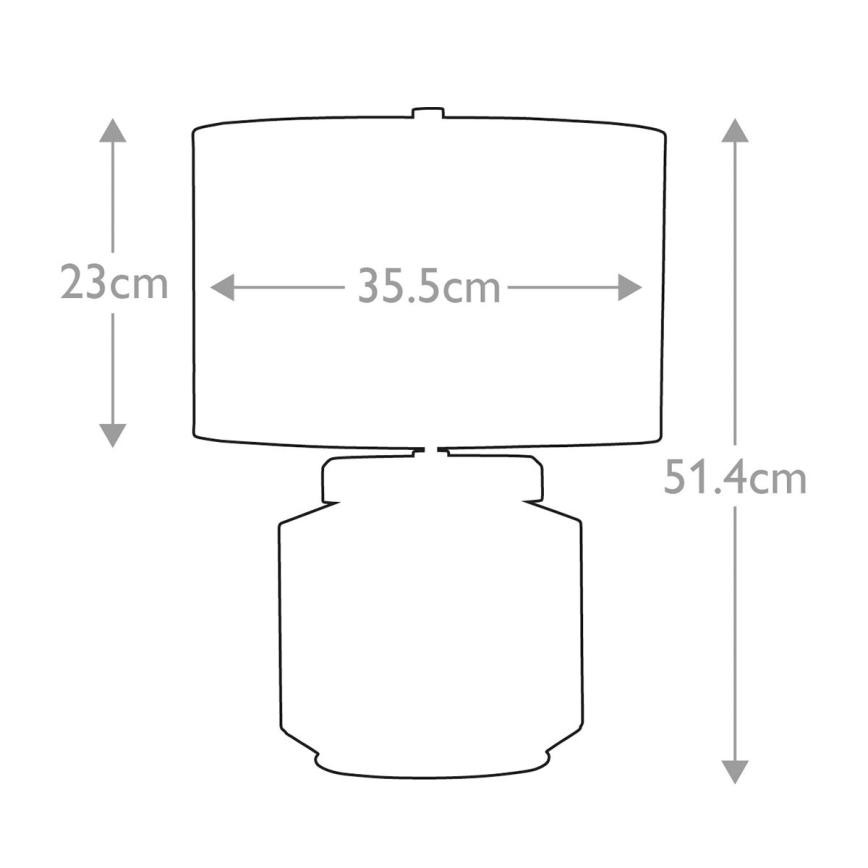 Elstead - Candeeiro de mesa LUGA 1xE27/60W/230V
