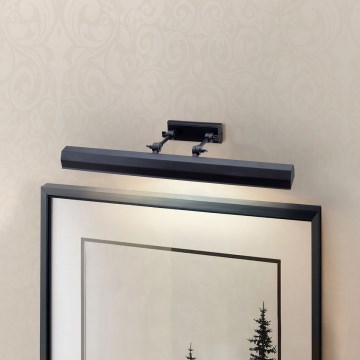 Elstead - Luminária para quadros CHAWTON 4xE14/40W/230V preta