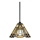 Elstead - Lustre com haste Tiffany INGLENOOK 1xE27/100W/230V