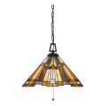 Elstead - Lustre Tiffany INGLENOOK com corrente 3xE27/60W/230V