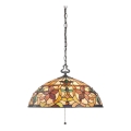 Elstead - Lustre Tiffany KAMI suspenso por corrente 3xE27/60W/230V