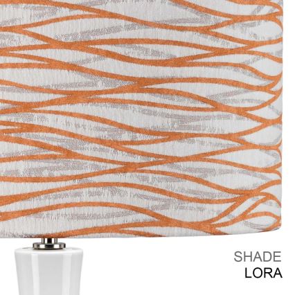 Elstead - Candeeiro de mesa MILO 1xE27/60W/230V branco/laranja