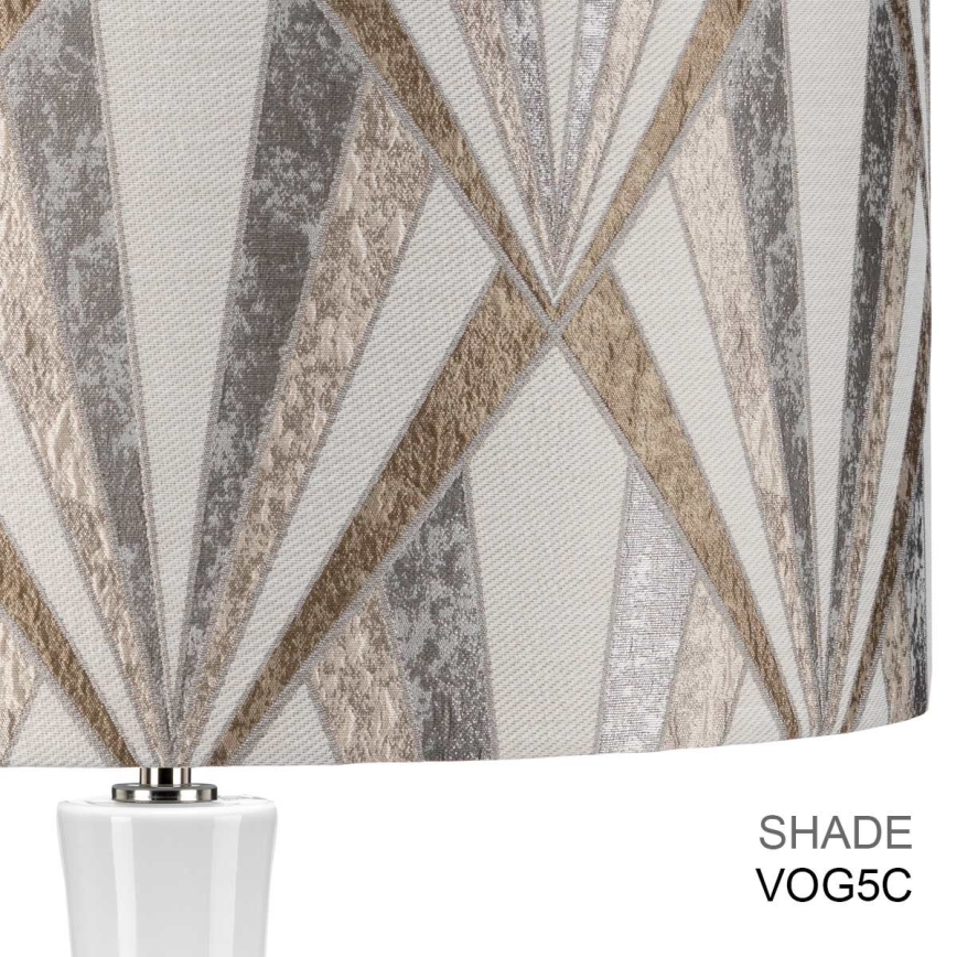 Elstead - Candeeiro de mesa MILO 1xE27/60W/230V cinzento/castanho