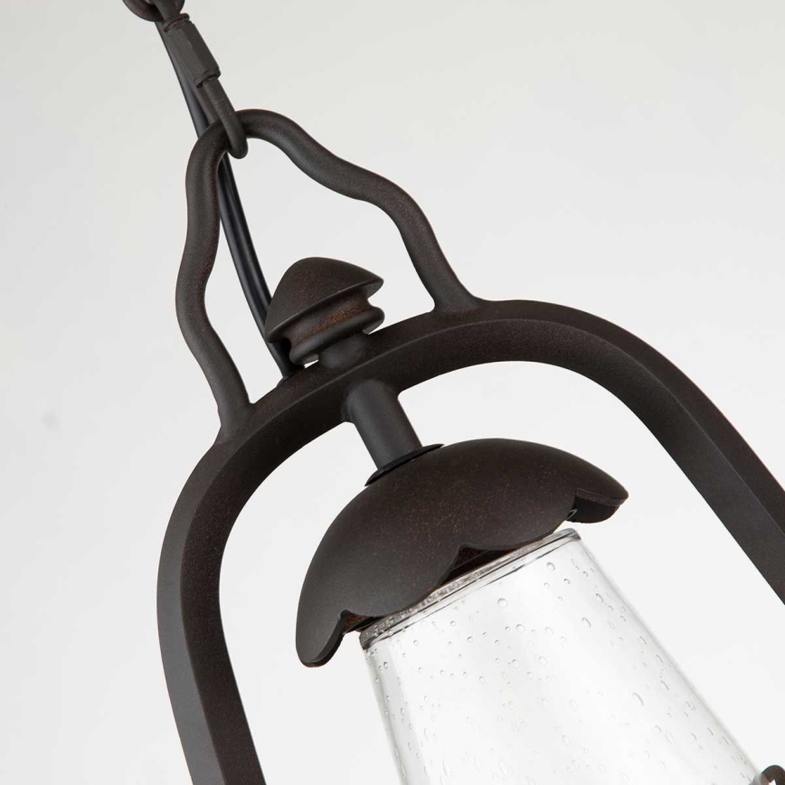 Elstead - Lustre exterior suspenso por corrente MINERS 1xE27/60W/230V IP44 bronze