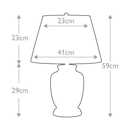 Elstead - Candeeiro de mesa MORRIS 1xE27/60W/230V