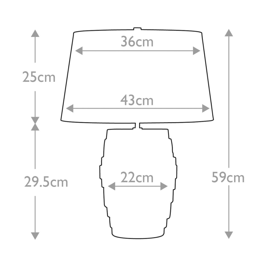Elstead - Candeeiro de mesa NEPTUNE 1xE27/60W/230V