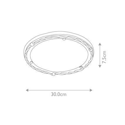 Elstead - Iluminação de teto PEMBROKE 1xE27/60W/230V preto
