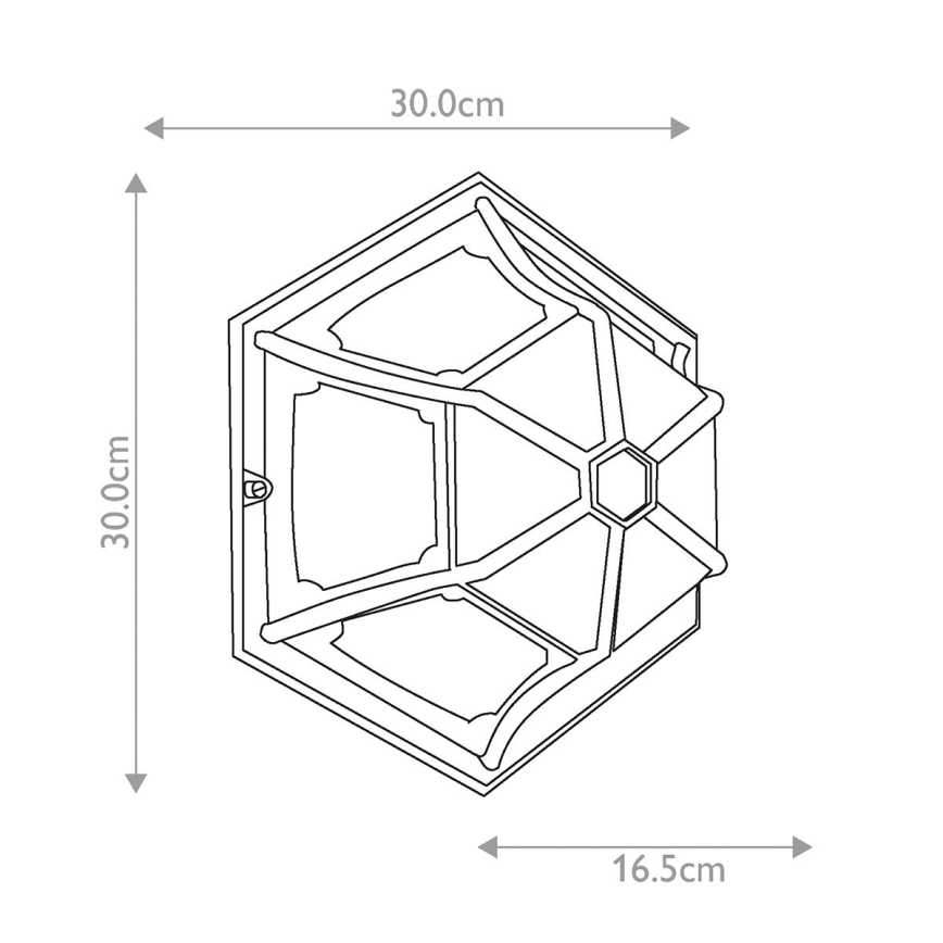 Elstead - Iluminação de teto exterior PARISH 1xE27/60W/230V IP44