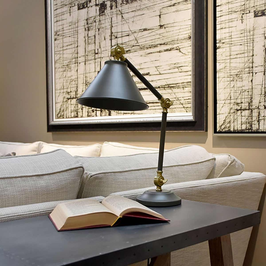 Elstead - Candeeiro de mesa PROVENCE ELEMENT 1xE27/60W/230V cinzento