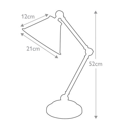 Elstead - Candeeiro de mesa PROVENCE ELEMENT 1xE27/60W/230V branco