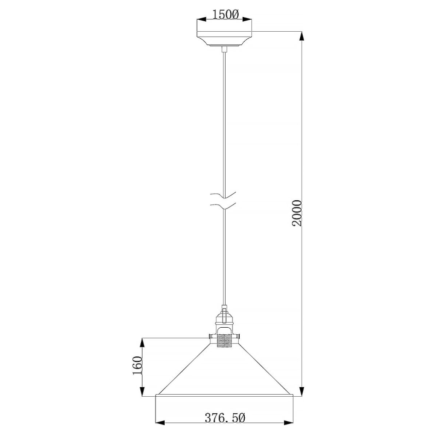 Elstead - Candeeiro suspenso PROVENCE 1xE27/60W/230V dourado