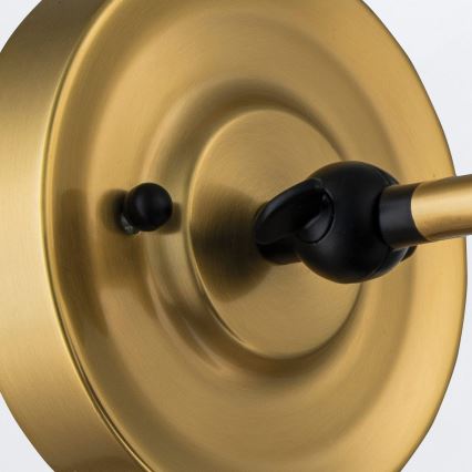 Elstead PV1-AB-MB - Aplique de parede PROVENCE 1xE27/60W/230V dourado/preto