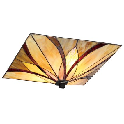 Elstead - Candeeiro de tecto Tiffany ASHEVILLE 2xE27/60W/230V