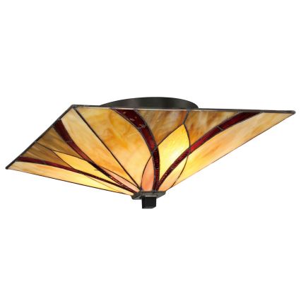 Elstead - Candeeiro de teto Tiffany ASHEVILLE 2xE27/60W/230V