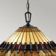 Elstead QZ-CHASTAIN-P - Candelabro suspenso CHASTAIN 3xE27/60W/230V