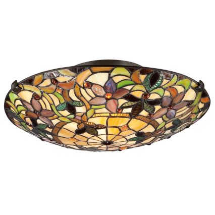 Elstead - Candeeiro de teto Tiffany KAMI 2xE27/60W/230V