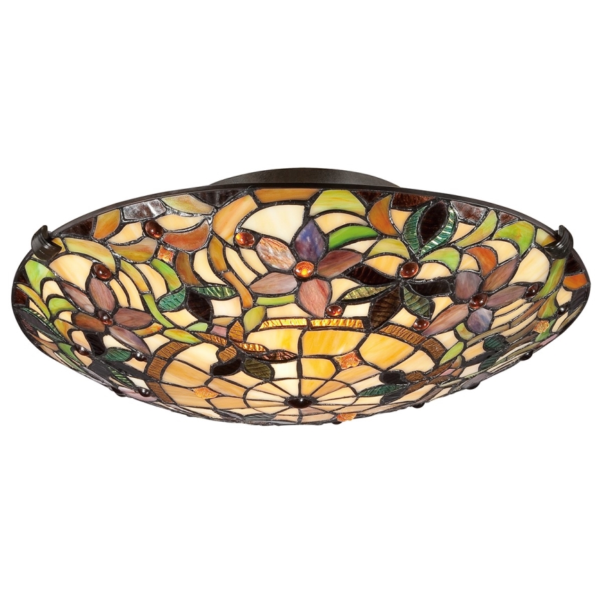 Elstead - Candeeiro de teto Tiffany KAMI 2xE27/60W/230V