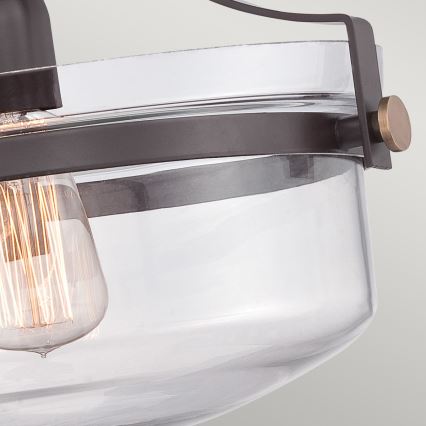 Elstead - Iluminação de teto PENN 1xE27/60W/230V bronze
