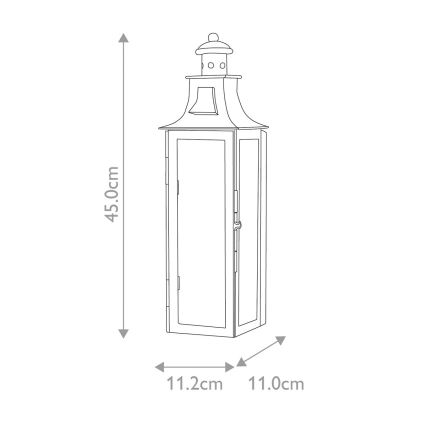 Elstead - Iluminação de parede exterior STOW 1xE14/60W/230V IP44