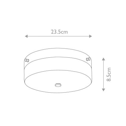 Elstead - Iluminação de teto para casa de banho LED TAMAR 1xGX53/5,7W/230V IP44