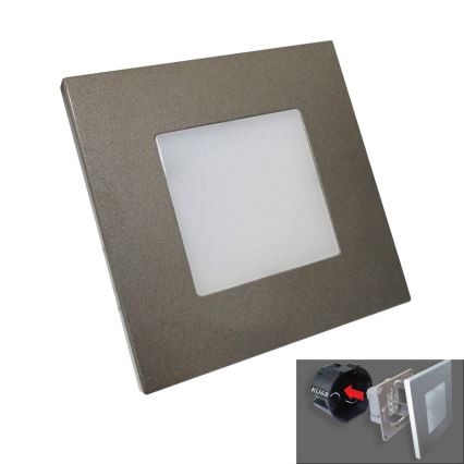 Emithor 48305 - Iluminação de orientação LED STEP LIGHT 16xLED/1W/230V