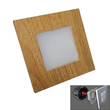 Emithor 48307 - Iluminação de orientação LED STEP LIGHT 16xLED/1W/230V