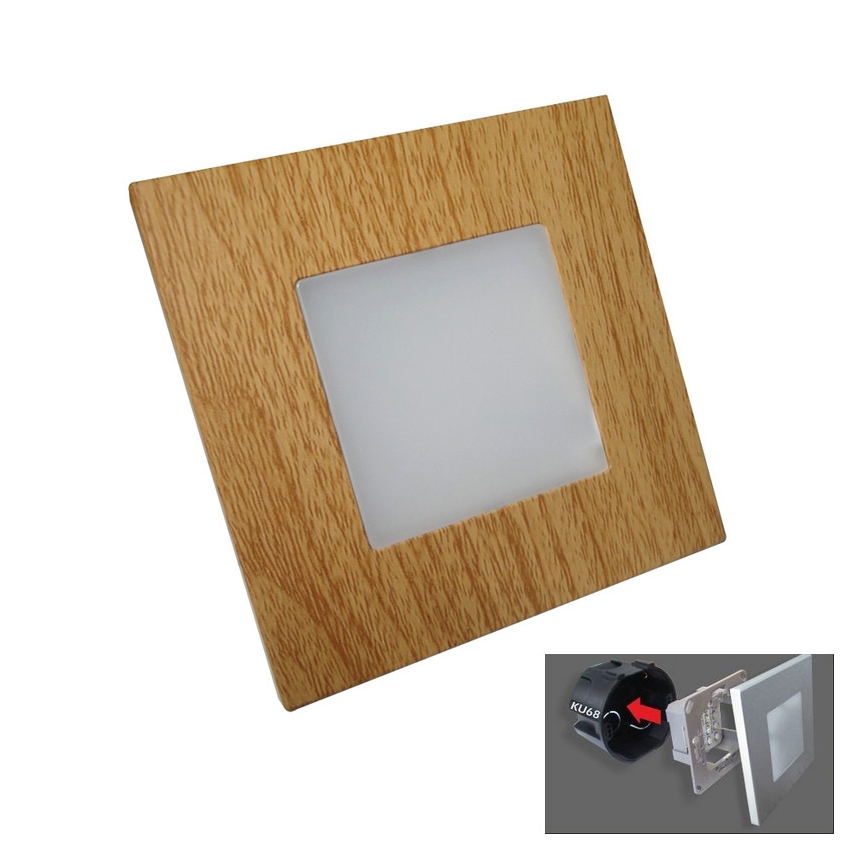 Emithor 48307 - Iluminação de orientação LED STEP LIGHT 16xLED/1W/230V